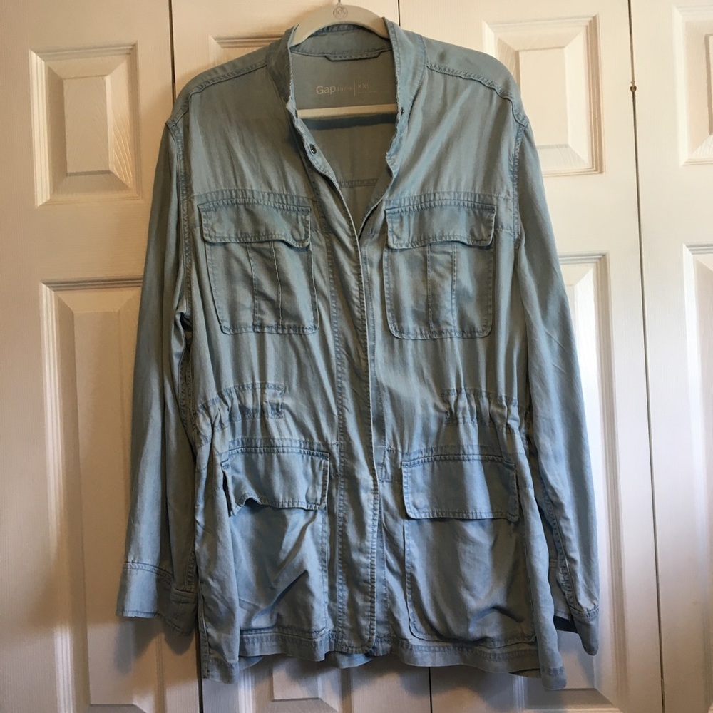 GAP Military Style Denim Jacket